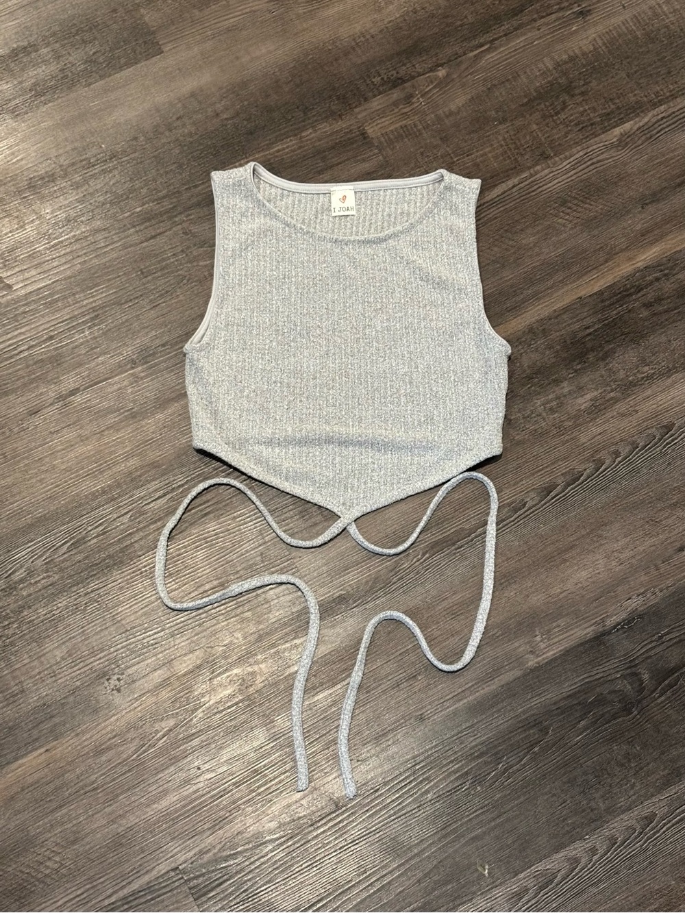 Joah Brown Tie-Wrap Crop Top
